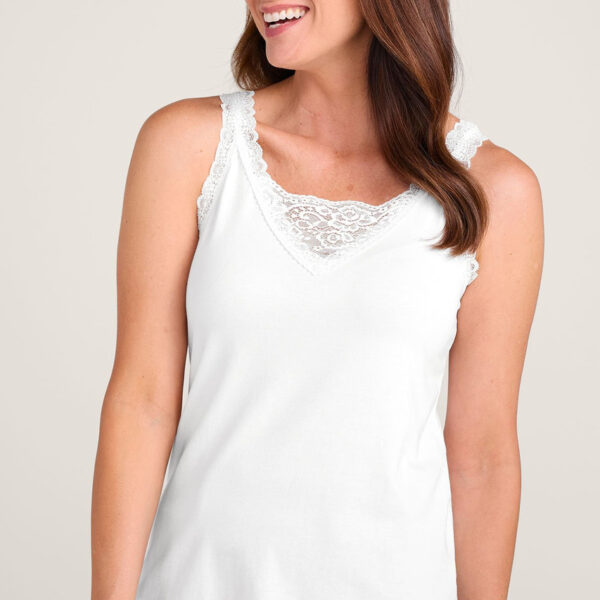 Undercover Lace Trim Knit Cami