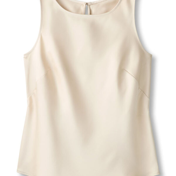 Matte Stretch Satin S/L Shell Tank Top